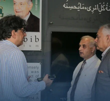 Dr. Asim Shah, a prominent supporter of Habib University from Houston, visited the campus